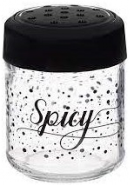 Баночка для специй стеклянная Black Spicy Design, 210 мл