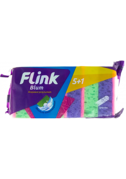 Губка кухонна Flink Blum ідеальне піноутворення, 5+1 шт