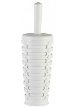 Набір WC щітка+склянка Primanova PALM E22-01-01, білий