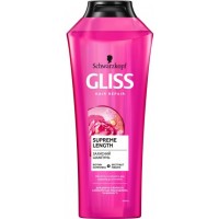 Захисний шампунь GLISS Supreme Length для довгого волосся, схильного до пошкоджень та жирності, 400 мл