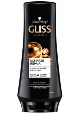 Зміцнюючий бальзам GLISS Ultimate Repair для сильно пошкодженого та сухого волосся, 200 мл
