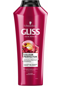 Шампунь GLISS Color Perfector для окрашенных и мелированных волос, 400 мл