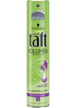 Лак для волос Taft True Volume 3 True Volume для объема, 250 мл