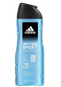 Гель для душа мужской 3в1 After Sport Adidas, 400мл