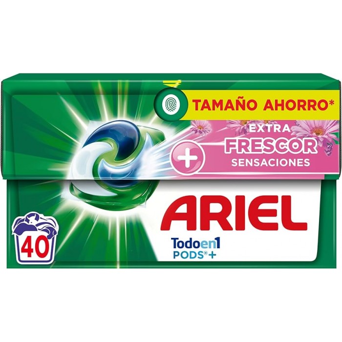 Капсули для прання Ariel Pods 4в1 Frescor Sensaciones для всіх типів тканин, 40 шт (775660) - 