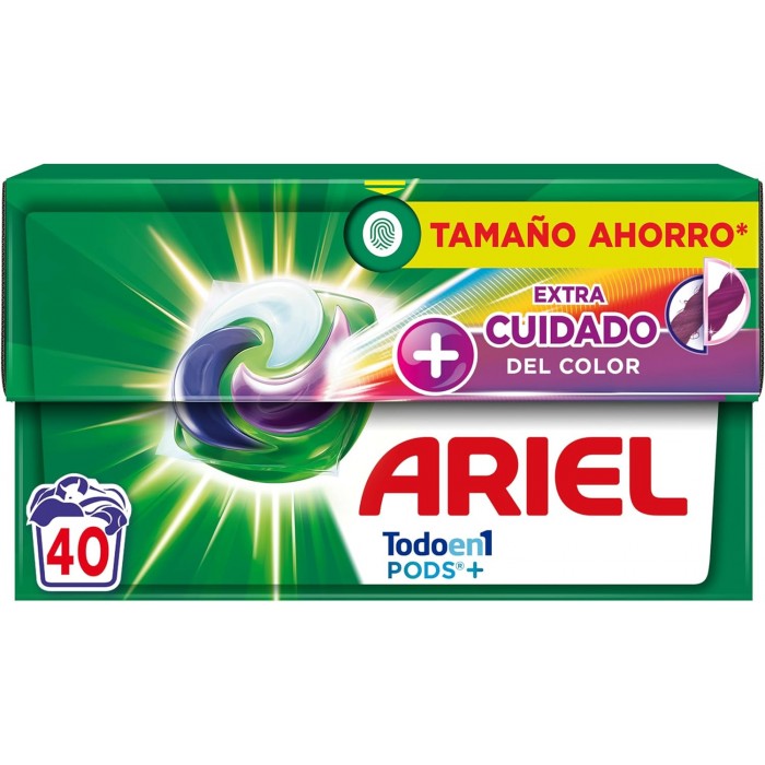 Капсули для прання Ariel Pods 4в1 Extra Cuidado Color для кольорової білизни, 40 шт (775622) - 