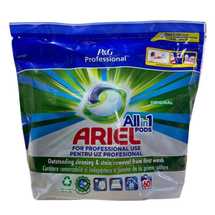 Капсулы для стирки Ariel Professional Original для всех типов тканей, 60 шт - 