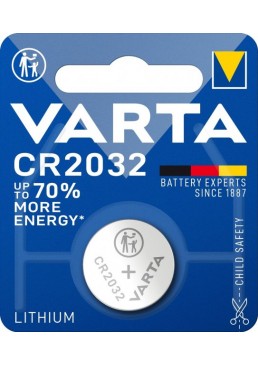 Батарейка Varta CR 2032 BLI 1 Lithium, 1 шт
