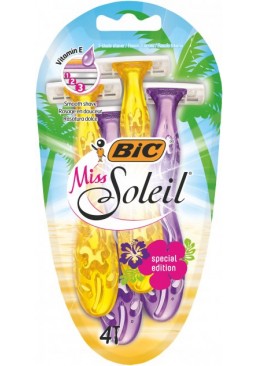 Набор бритв без сменных картриджей BIC Miss Soleil Tropical, 4 шт