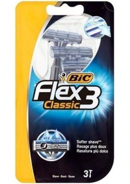 Бритва для бритья одноразовая BIC Flex 3 Classic, 3 шт