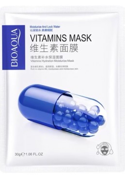 Тканевая маска Bioaqua с ниацинамидом (Vitamin B3), 30г