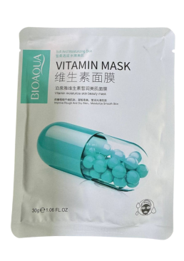 Тканевая маска для лица с ниацинамидом Bioaqua Soft And Moisturizing Skin Vitamins Mask