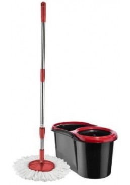 Набір для миття підлоги швабра автоматична Zambak Plastik з відром і автоматичної віджиманням кругла, 1 шт