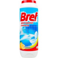 Порошок для чистки ванной комнаты Bref с ароматом лимона, 500 г