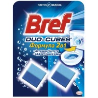 Чистящие кубики для унитаза Bref Дуо-Куб, 2х50грам 