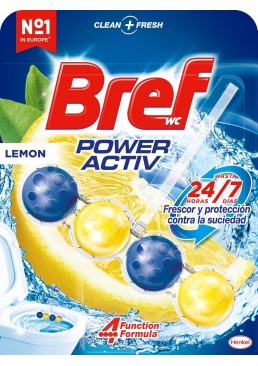 Підвісний блок для унітазу Bref Power Aktiv Лимон, 50 г