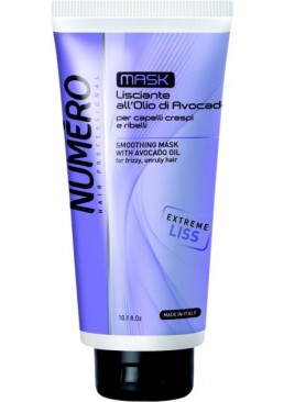 Разглаживающая маска для волос Brelil Professional Numero Smoothing Shampoo с маслом авокадо, 300 мл
