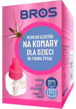 Жидкость для електрофумигатора от комаров для детей Bros, 40 мл