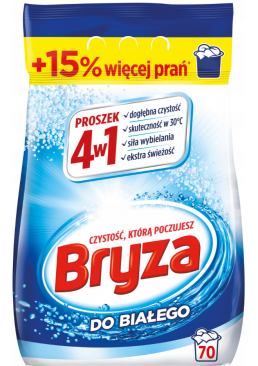 Пральний порошок Bryza для білої білизни, 4.55 кг (70 прань)
