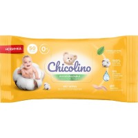 Биоразлагаемые влажные салфетки Chicolino для детей и взрослых, 50 шт
