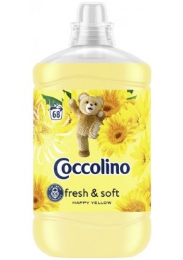 Кондиционер для белья Coccolino Happy Yellow, 1.7 л (68 стирок)