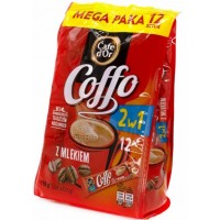 Кава розчинна з молоком Cafe d`Or Coffo 2в1 у стиках 150 г, 12 шт
