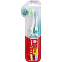 Зубная щетка Colgate Slim Soft для защиты десен, 2 шт