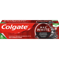 Зубна паста Colgate Max White Charcoal Optic white відбілювальна з вугіллям, 75 мл