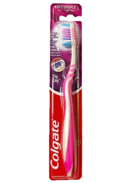М'яка зубна щітка рожева Colgate Zig Zag Soft, 1 шт