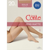 Колготки Conte Solo 20 den Grafit, 2 розмір