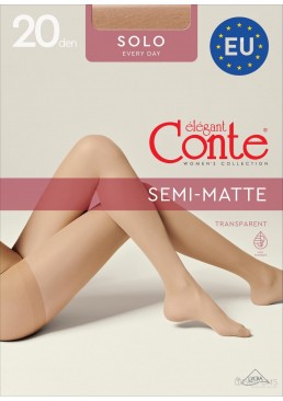 Колготки Conte Solo 20 den Grafit, 2 розмір