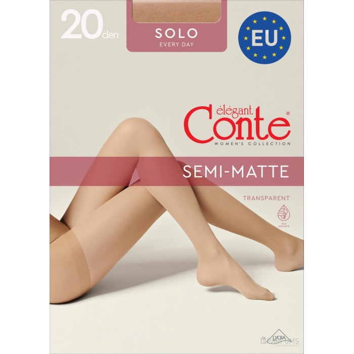 Колготки Conte Solo 20 den Grafit, 2 размер - 