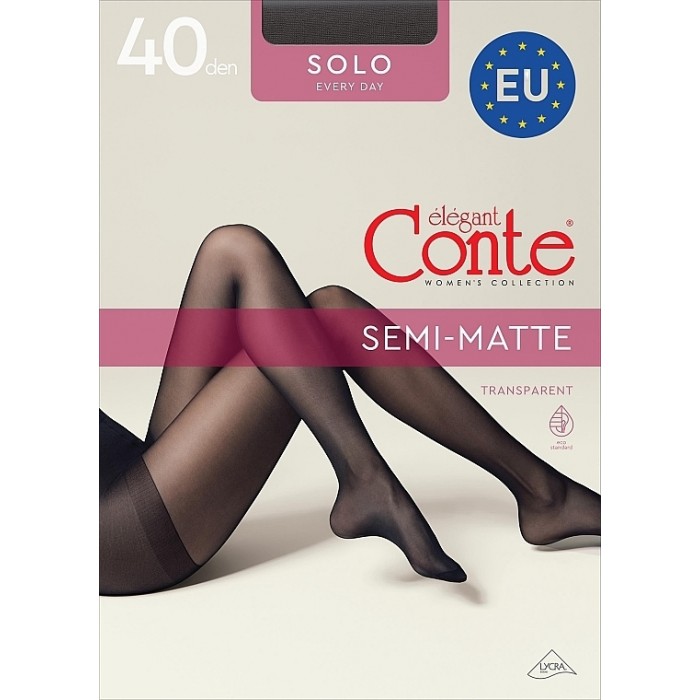 Колготки Conte Solo 40 den Grafit, 2 размер - 