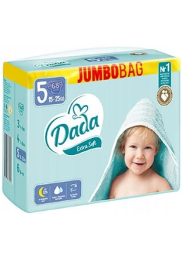 Подгузники детские DADA Jumbo Bag 5 15-25 кг, 68 шт