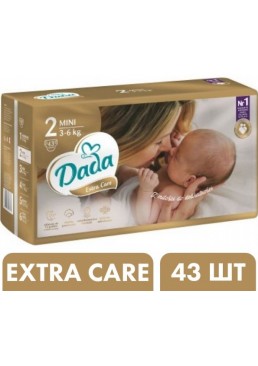 Подгузники Дада Dada Extra Care 2 Mini (3-6 кг), 43 шт