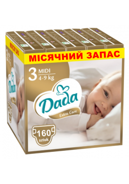 Подгузники Дада Dada Extra Care 3 Midi (4-9 кг), 160 шт