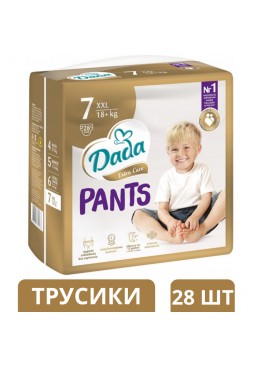 Подгузники-трусики Дада Dada Extra Care Pants 7 XXL (18+ кг), 28 шт