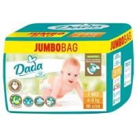 Подгузники детские DADA Extra Soft (3) midi 4-9кг Jumbo Bag, 96 шт