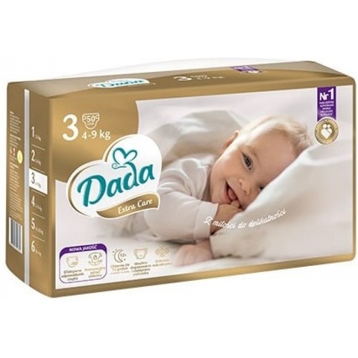 Подгузники Дада Dada Extra Care 3 Midi (4-9 кг), 50 шт - 