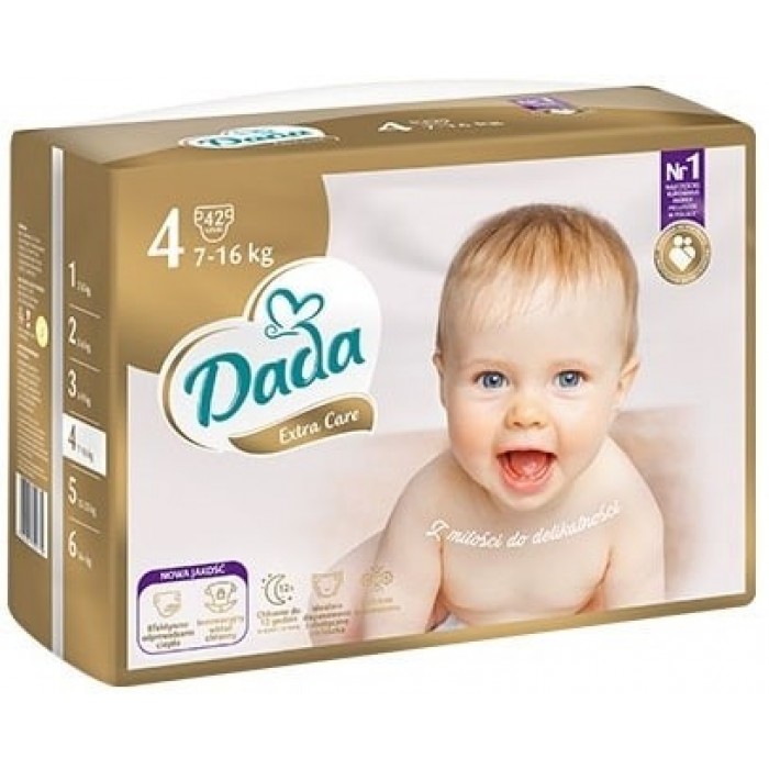 Підгузки Дада Dada Extra Care 4 Maxi (7-18 кг), 42 шт (821714) - 