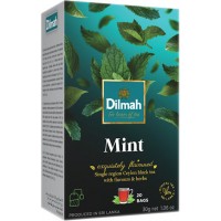 Чай черный пакетированный Dilmah Мята 1.5 г х 20 шт