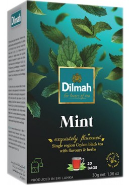 Чай черный пакетированный Dilmah Мята 1.5 г х 20 шт