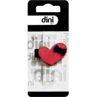 Заколка Dini Hand Made d-449 Сердце с бантиком