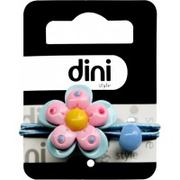 Резинка Dini Kids d-067 Цветок, голубая
