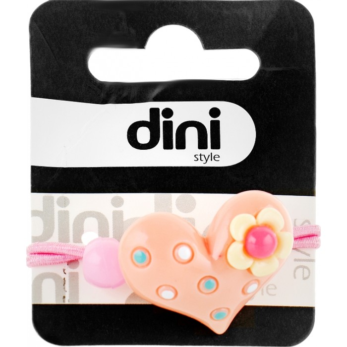 Резинка Dini Kids d-012 Сердце персиковая - 