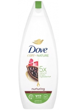 Крем-гель для душа Dove Nurturing cocoa butter & hibiscus, 600 мл