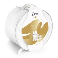 Подарочный набор Dove Silky care gift set, Elegant Soft set (гель для душа, крем для тела, антиперспирант, крем для рук)