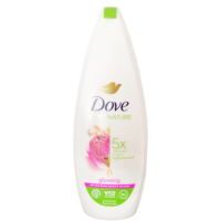 Крем-гель для душа Dove Glowing lotus flower extract & rice water, 600 мл