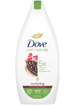Крем-гель для душа Dove Nurturing cocoa butter & hibiscus, 400 мл