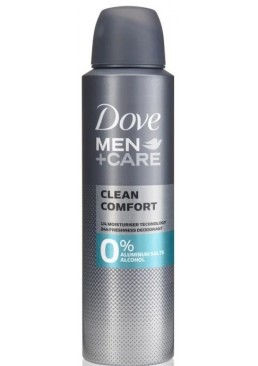 Дезодорант-антиперспирант Dove Men Clean Comfort 0%, 150 мл